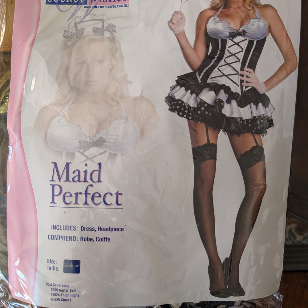 Leg Avenue Maid Perfect Costume - Black and White